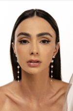 Brinco  Be Love Comprido Pérolas - Imagem 2