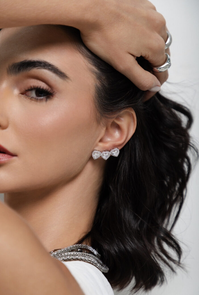 Earcuff trio corações - Imagem 1