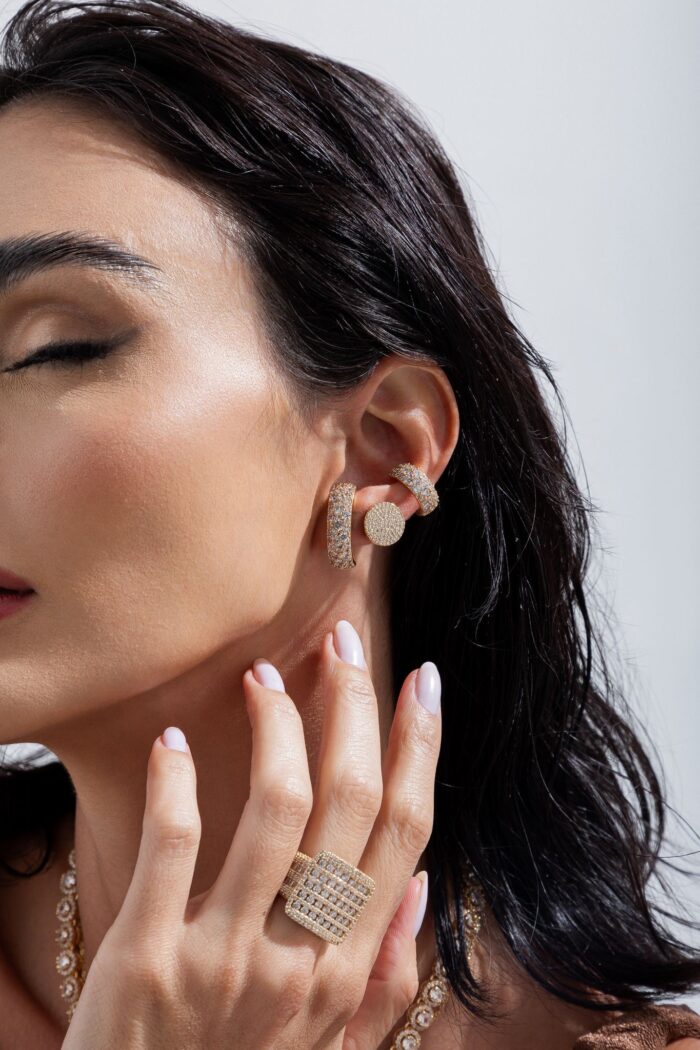 Earhook cravejado Duna - Imagem 1